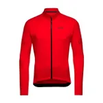 GORE Cyklistický dres s dlhým rukávom zimný - C3 THERMO - červená GORE Cyklistický dres s dlhým rukávom zimný - C3 THERMO - červená