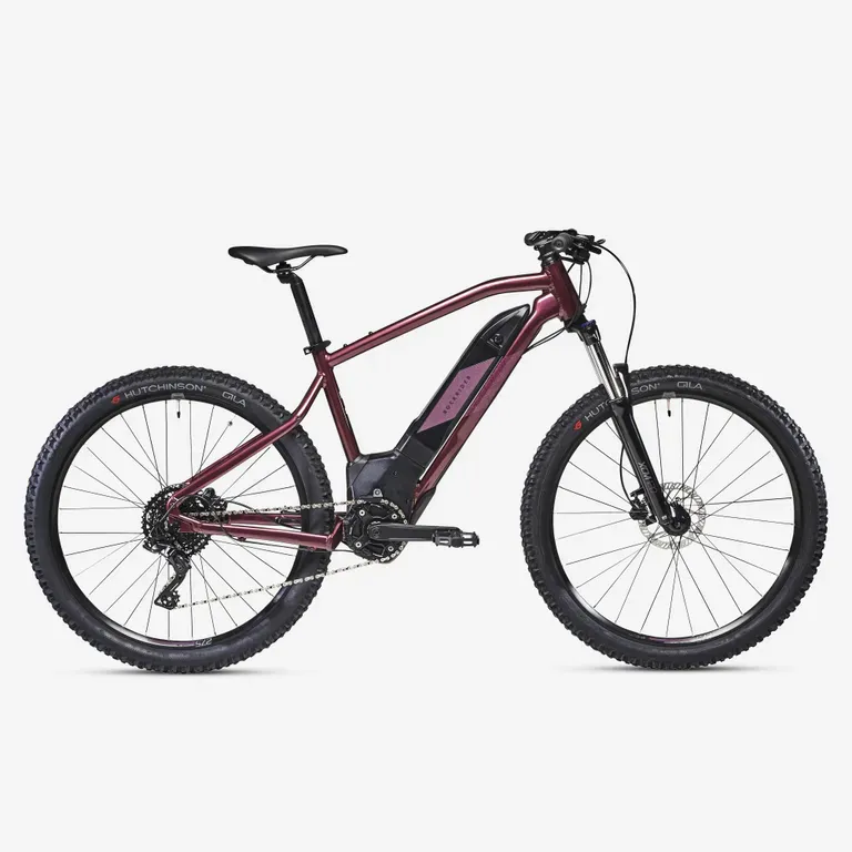 Športy > Cyklistika > Bicykle > Horské bicykle > 27,5 palcové horské bicykle - Dámsky horský elektrobicykel E-ST 500 27,5" bordový Športy > Cyklistika > Bicykle > Horské bicykle > 27,5 palcové horské bicykle - Dámsky horský elektrobicykel E-ST 500 27,5" bordový