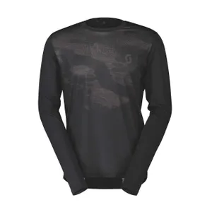 SCOTT Cyklistický dres s dlhým rukávom letný - TRAIL FLOW LS - čierna/šedá SCOTT Cyklistický dres s dlhým rukávom letný - TRAIL FLOW LS - čierna/šedá