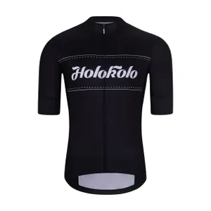 HOLOKOLO Cyklistický dres s krátkym rukávom - GEAR UP - čierna HOLOKOLO Cyklistický dres s krátkym rukávom - GEAR UP - čierna