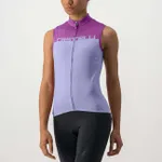 CASTELLI Cyklistický dres bez rukávov - VELOCISSIMA LADY - fialová CASTELLI Cyklistický dres bez rukávov - VELOCISSIMA LADY - fialová