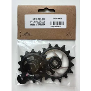 SRAM kladky pre prehadzovačku - PULLEYS XXSL T-TYPE EAGLE AXS - čierna SRAM kladky pre prehadzovačku - PULLEYS XXSL T-TYPE EAGLE AXS - čierna