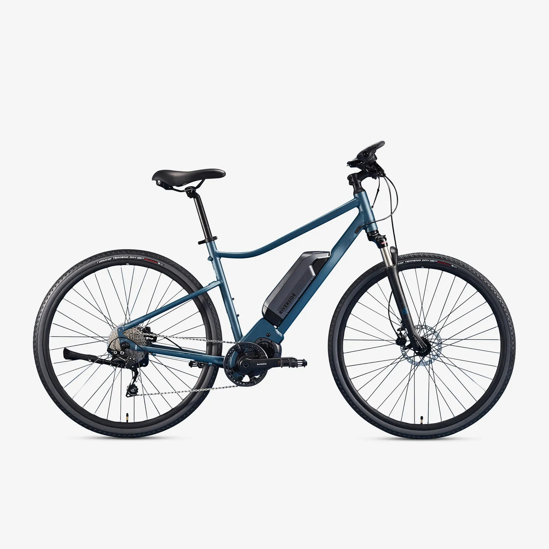 Trekingový bicykel - Trekingový elektrobicykel Riverside 540 E modrý (čierna batéria) Trekingový bicykel - Trekingový elektrobicykel Riverside 540 E modrý (čierna batéria)