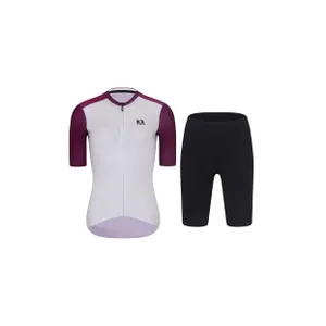 RIVANELLE Cyklistický krátky dres a krátke nohavice - TECHNICAL - bordová/čierna/biela RIVANELLE Cyklistický krátky dres a krátke nohavice - TECHNICAL - bordová/čierna/biela