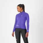 CASTELLI Cyklistická zateplená bunda - DO.DI.CI. W - fialová CASTELLI Cyklistická zateplená bunda - DO.DI.CI. W - fialová