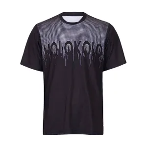 HOLOKOLO Cyklistický dres s krátkym rukávom - FORCE MTB - čierna/biela HOLOKOLO Cyklistický dres s krátkym rukávom - FORCE MTB - čierna/biela