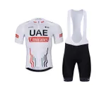 BONAVELO Cyklistický krátky dres a krátke nohavice - UAE 2024 - čierna/biela BONAVELO Cyklistický krátky dres a krátke nohavice - UAE 2024 - čierna/biela