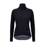 SANTINI Cyklistický dres s dlhým rukávom zimný - RTR - čierna SANTINI Cyklistický dres s dlhým rukávom zimný - RTR - čierna