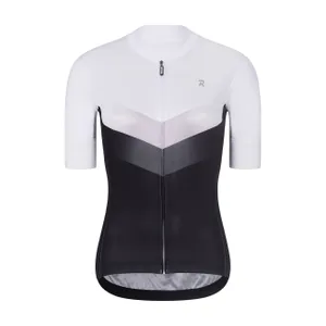 RIVANELLE Cyklistický dres s krátkym rukávom - ARROW II - biela/čierna RIVANELLE Cyklistický dres s krátkym rukávom - ARROW II - biela/čierna