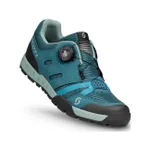 SCOTT Cyklistické tretry - SPORT CRUS-R FLAT W - zelená/modrá SCOTT Cyklistické tretry - SPORT CRUS-R FLAT W - zelená/modrá