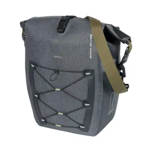 BASIL Cyklistická taška - NAVIGATOR STORM L - šedá/čierna BASIL Cyklistická taška - NAVIGATOR STORM L - šedá/čierna