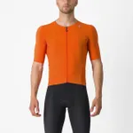 CASTELLI Cyklistický dres s krátkym rukávom - PREMIO BLACK - oranžová CASTELLI Cyklistický dres s krátkym rukávom - PREMIO BLACK - oranžová