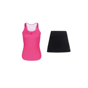 RIVANELLE krátky dres a sukňa - SPARK - čierna/ružová RIVANELLE krátky dres a sukňa - SPARK - čierna/ružová