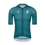MONTON Cyklistický dres s krátkym rukávom - SKULL III - tyrkysová/biela MONTON Cyklistický dres s krátkym rukávom - SKULL III - tyrkysová/biela