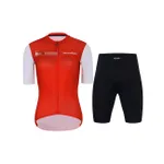 HOLOKOLO Cyklistický krátky dres a krátke nohavice - VIBES LADY - červená/biela/čierna HOLOKOLO Cyklistický krátky dres a krátke nohavice - VIBES LADY - červená/biela/čierna