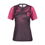 SCOTT Cyklistický dres s krátkym rukávom - TRAIL VERTIC LADY - ružová/fialová SCOTT Cyklistický dres s krátkym rukávom - TRAIL VERTIC LADY - ružová/fialová