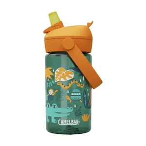 CAMELBAK Cyklistická fľaša na vodu - THRIVE FLIP STRAW KIDS 0,4l - zelená/oranžová CAMELBAK Cyklistická fľaša na vodu - THRIVE FLIP STRAW KIDS 0,4l - zelená/oranžová