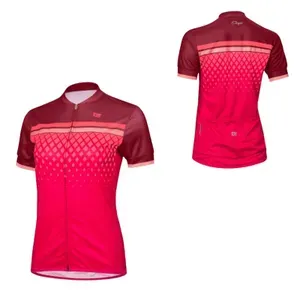 Dámsky cyklistický dres s krátkym rukávom Etape Diamond bordeaux/ružová - XL Dámsky cyklistický dres s krátkym rukávom Etape Diamond bordeaux/ružová - XL
