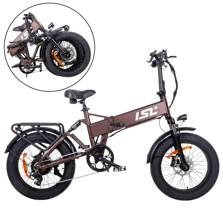 Skladací elektro fat bike inSPORTline ISL Baxom Lite 720Wh 20" Deep Coffee - 16,5" (170-205 cm) Skladací elektro fat bike inSPORTline ISL Baxom Lite 720Wh 20" Deep Coffee - 16,5" (170-205 cm)