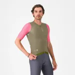 CASTELLI Cyklistický dres s krátkym rukávom - CORRETTO - ružová/hnedá CASTELLI Cyklistický dres s krátkym rukávom - CORRETTO - ružová/hnedá