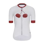 RIVANELLE Cyklistický dres s krátkym rukávom - FRUIT LADY - biela/červená RIVANELLE Cyklistický dres s krátkym rukávom - FRUIT LADY - biela/červená