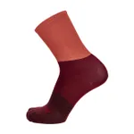 SANTINI Cyklistické ponožky klasické - BIG BENGAL - oranžová/bordová SANTINI Cyklistické ponožky klasické - BIG BENGAL - oranžová/bordová