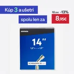 Športy > Cyklistika > Plášte a duše na bicykle > Cyklistické duše a ventily - Duša 14" od 1,5 do 1,9 mm so zahnutým ventilom SCHRADER Športy > Cyklistika > Plášte a duše na bicykle > Cyklistické duše a ventily - Duša 14" od 1,5 do 1,9 mm so zahnutým ventilom SCHRADER