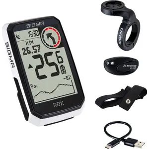 Šport a outdoor | Cyklistika | Cyklocomputery a navigácie | Cyklocomputery - Sigma Rox 4.0 Endurance HR Set biely Šport a outdoor | Cyklistika | Cyklocomputery a navigácie | Cyklocomputery - Sigma Rox 4.0 Endurance HR Set biely