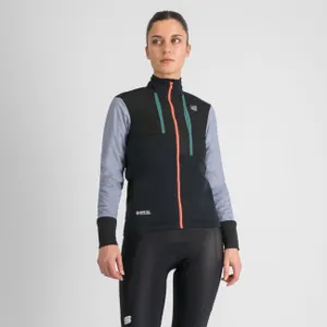 SPORTFUL Cyklistická zateplená bunda - SUPERGIARA W - čierna/modrá/fialová SPORTFUL Cyklistická zateplená bunda - SUPERGIARA W - čierna/modrá/fialová