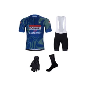 BONAVELO Cyklistický mega set - SOUDAL-QUICKSTEP 2026 - čierna/modrá/zelená/biela BONAVELO Cyklistický mega set - SOUDAL-QUICKSTEP 2026 - čierna/modrá/zelená/biela