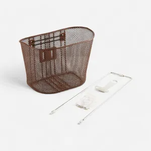 Športy > Cyklistika > Tašky, košíky a nosiče > Nosiče na batožinu a košíky na bicykle > Košíky na bicykle - Predný košík na bicykel Elops 520 hnedý 8 litrov Športy > Cyklistika > Tašky, košíky a nosiče > Nosiče na batožinu a košíky na bicykle > Košíky na bicykle - Predný košík na bicykel Elops 520 hnedý 8 litrov