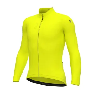 ALÉ Cyklistický dres s dlhým rukávom zimný - PRAGMA FONDO 3.0 - žltá ALÉ Cyklistický dres s dlhým rukávom zimný - PRAGMA FONDO 3.0 - žltá