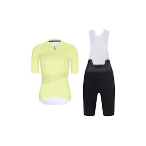 RIVANELLE Cyklistický krátky dres a krátke nohavice - GLAMOR - čierna/žltá RIVANELLE Cyklistický krátky dres a krátke nohavice - GLAMOR - čierna/žltá