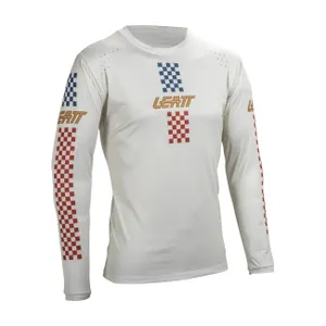 LEATT Cyklistický dres s dlhým rukávom letný - MTB ENDURO 4.0 - biela LEATT Cyklistický dres s dlhým rukávom letný - MTB ENDURO 4.0 - biela