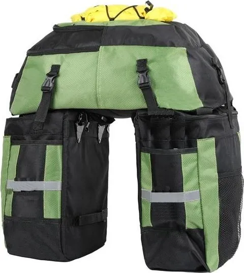 Šport a outdoor | Cyklistika | Cyklodoplnky | Tašky - Rhinowalk taška 3 v 1 na zadný nosič E20665BG 75 l zelená Šport a outdoor | Cyklistika | Cyklodoplnky | Tašky - Rhinowalk taška 3 v 1 na zadný nosič E20665BG 75 l zelená