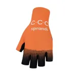 BONAVELO Cyklistické rukavice krátkoprsté - CCC 2020 - oranžová BONAVELO Cyklistické rukavice krátkoprsté - CCC 2020 - oranžová