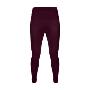 SANTINI Cyklistické nohavice dlhé bez trakov - RTR - bordová SANTINI Cyklistické nohavice dlhé bez trakov - RTR - bordová