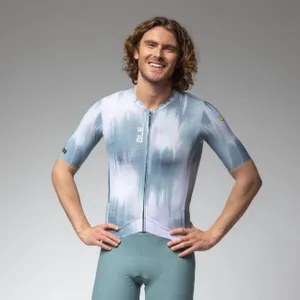 ALÉ Cyklistický dres s krátkym rukávom - PR-E ARGON - biela/modrá ALÉ Cyklistický dres s krátkym rukávom - PR-E ARGON - biela/modrá