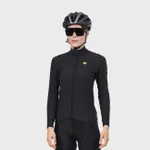 ALÉ Cyklistický dres s dlhým rukávom zimný - R-EV1 WARM RACE - čierna ALÉ Cyklistický dres s dlhým rukávom zimný - R-EV1 WARM RACE - čierna