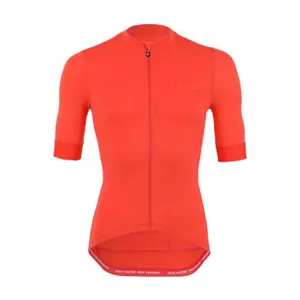 LE COL Cyklistický dres s krátkym rukávom - PRO ECO - oranžová LE COL Cyklistický dres s krátkym rukávom - PRO ECO - oranžová
