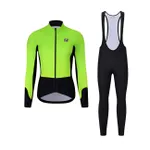 HOLOKOLO Cyklistická zimná bunda a nohavice - CLASSIC LADY - svetlo zelená/čierna HOLOKOLO Cyklistická zimná bunda a nohavice - CLASSIC LADY - svetlo zelená/čierna