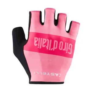 CASTELLI Cyklistické rukavice krátkoprsté - GIRO 3 - ružová CASTELLI Cyklistické rukavice krátkoprsté - GIRO 3 - ružová