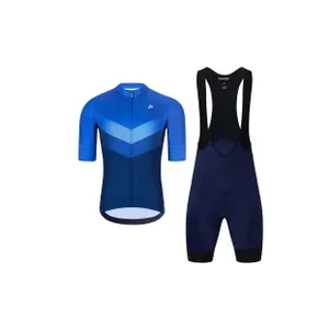 HOLOKOLO Cyklistický krátky dres a krátke nohavice - ARROW II - modrá HOLOKOLO Cyklistický krátky dres a krátke nohavice - ARROW II - modrá