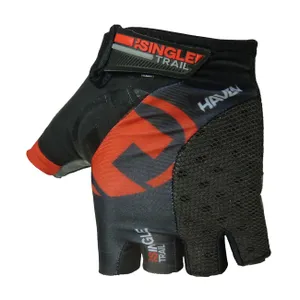 HAVEN Cyklistické rukavice krátkoprsté - SINGLETRAIL - červená/čierna HAVEN Cyklistické rukavice krátkoprsté - SINGLETRAIL - červená/čierna