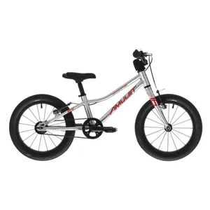 Detský horský bicykel AMULET 16 Youngster belt, alu brushed transparent red Detský horský bicykel AMULET 16 Youngster belt, alu brushed transparent red