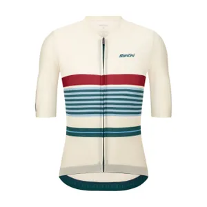 SANTINI Cyklistický dres s krátkym rukávom - BENGAL EVO - ivory SANTINI Cyklistický dres s krátkym rukávom - BENGAL EVO - ivory