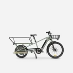Nákladný bicykel - Nákladný elektrobicykel R500E Longtail so zadným nosičom svetlozelený Nákladný bicykel - Nákladný elektrobicykel R500E Longtail so zadným nosičom svetlozelený