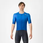 CASTELLI Cyklistický dres s krátkym rukávom - UPF - modrá CASTELLI Cyklistický dres s krátkym rukávom - UPF - modrá