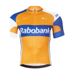 BONAVELO Cyklistický dres s krátkym rukávom - RABOBANK - oranžová/modrá BONAVELO Cyklistický dres s krátkym rukávom - RABOBANK - oranžová/modrá