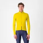 CASTELLI Cyklistická zateplená bunda - PERFETTO AIR - žltá CASTELLI Cyklistická zateplená bunda - PERFETTO AIR - žltá
